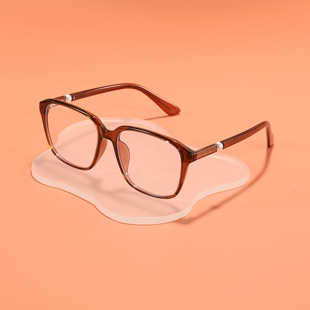 Scene view of Rowena square tr90 eyeglasses SR0182509 in brown