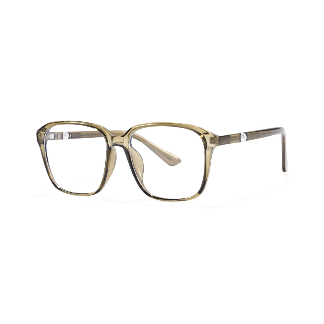 Angle view of Rowena square tr90 eyeglasses SR0182509 in green