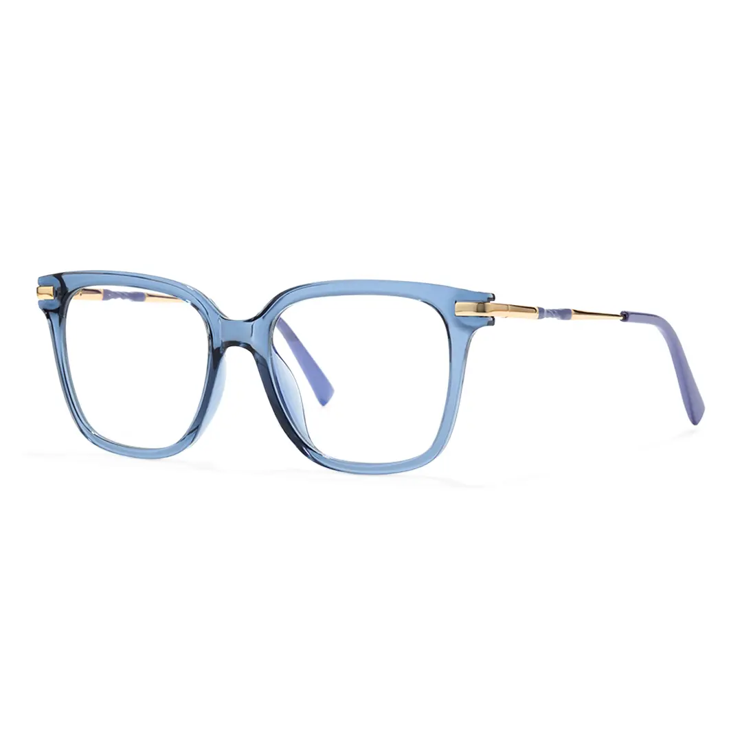 Angle view of Iona square tr90 eyeglasses SR0192502 in blue