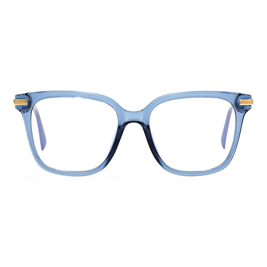 Front view of Iona square tr90 eyeglasses SR0192502 in blue