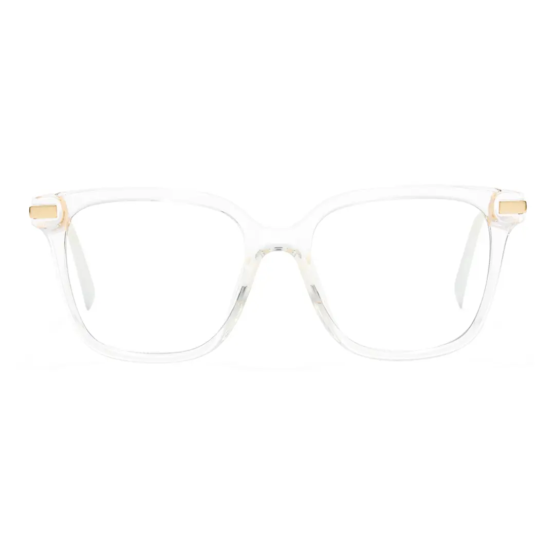 Front view of Iona square tr90 eyeglasses SR0192502 in clear