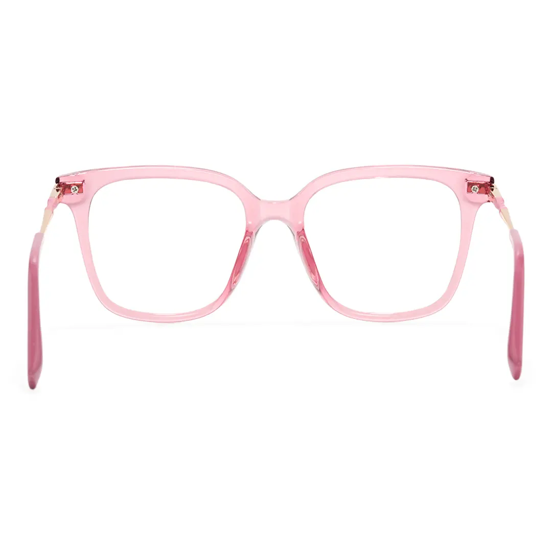 Back view of Iona square tr90 eyeglasses SR0192502 in pink