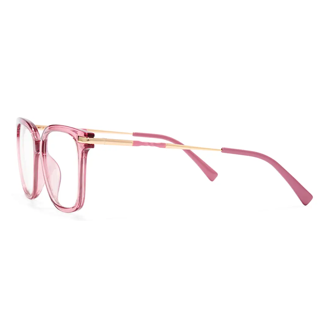Side view of Iona square tr90 eyeglasses SR0192502 in pink