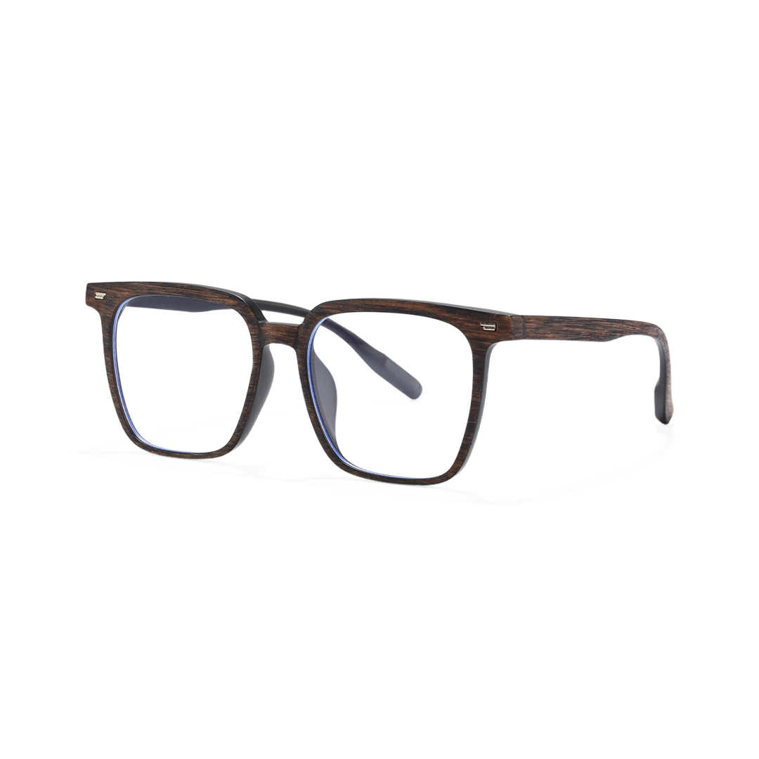 Angle view of Jareth square tr90 eyeglasses SR0212509 in brown