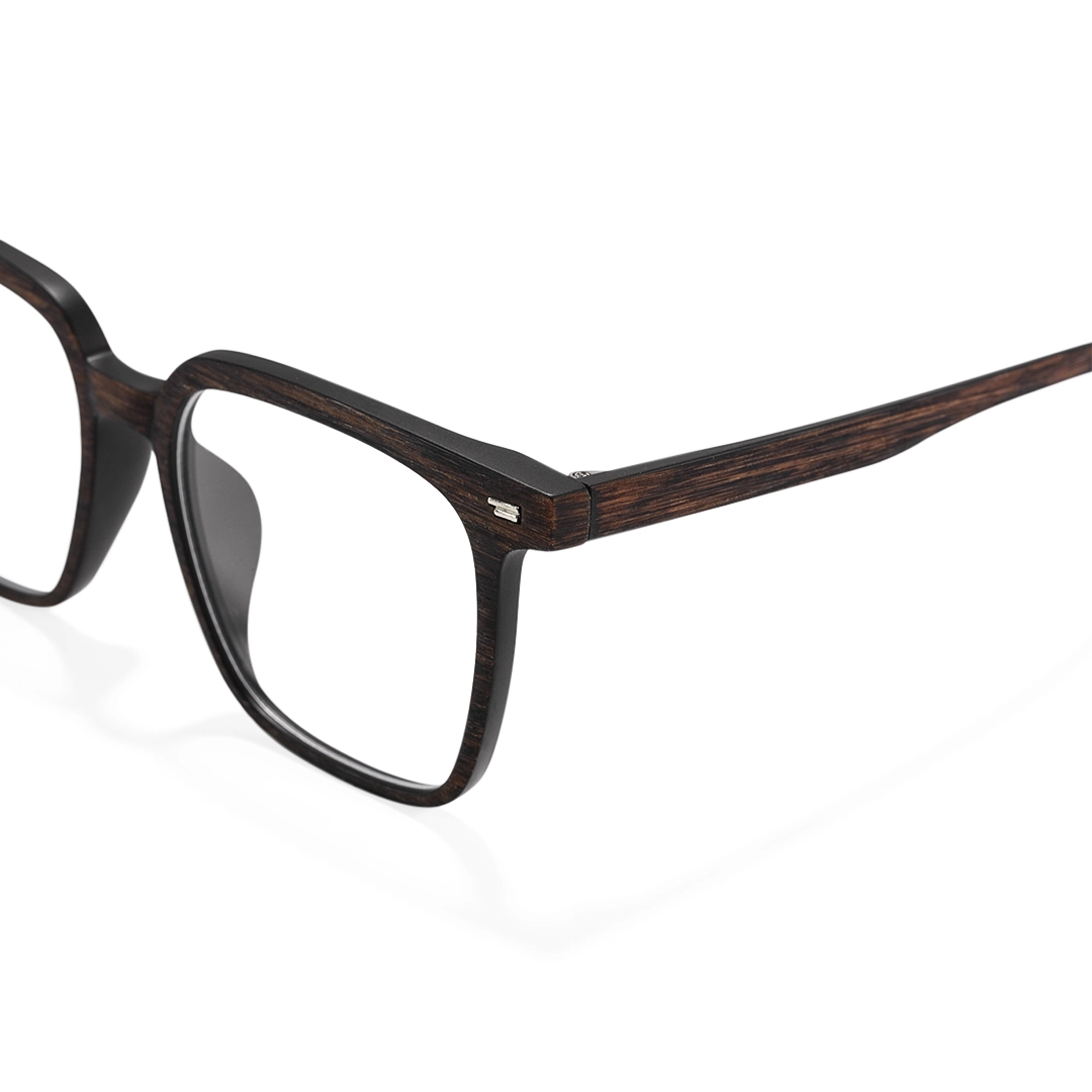 End piece detail of Jareth square tr90 eyeglasses SR0212509 in brown