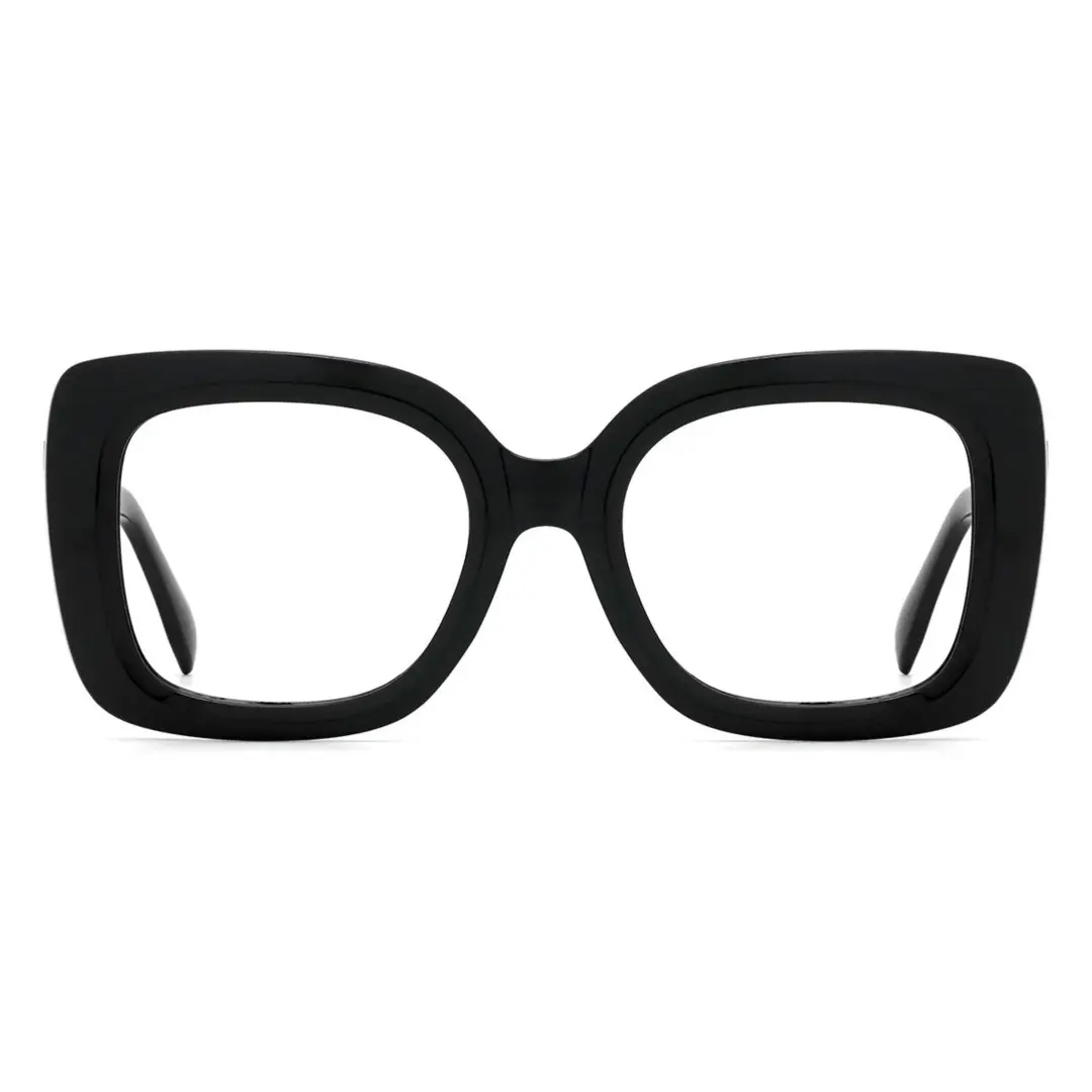 Front view of Fete square tr90 eyeglasses SR0222502 in black