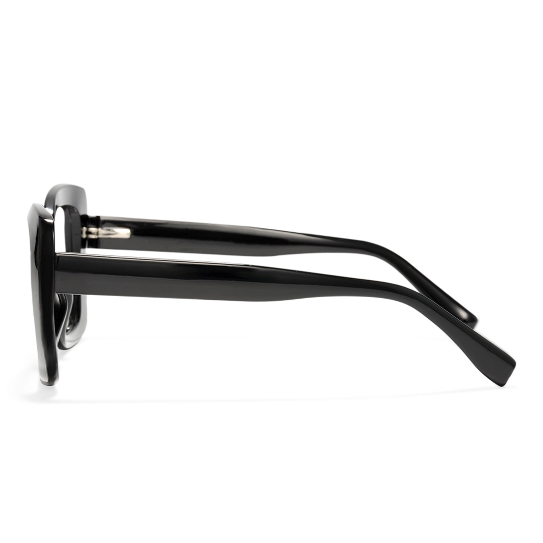 Side view of Fete square tr90 eyeglasses SR0222502 in black