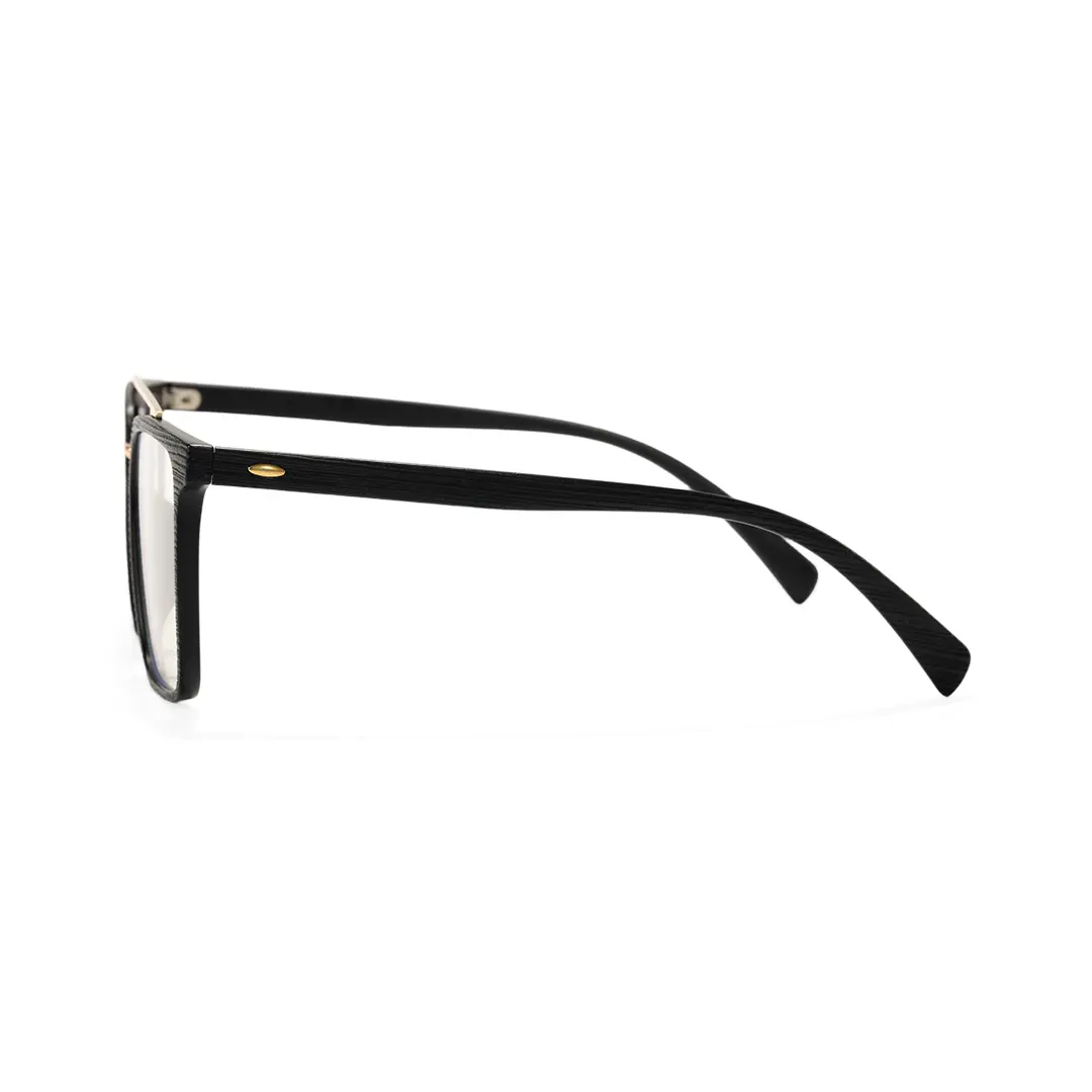 Side view of Drew square tr90 eyeglasses SR0222508 in black