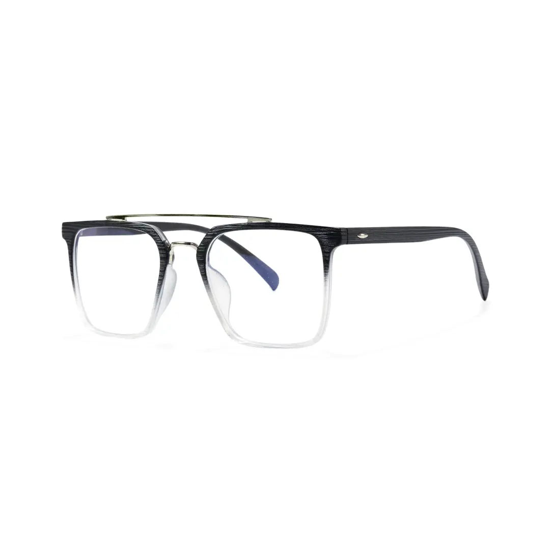 Angle view of Drew square tr90 eyeglasses SR0222508 in two-tone