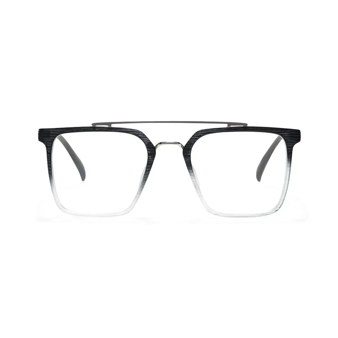 Front view of Drew square tr90 eyeglasses SR0222508 in two-tone
