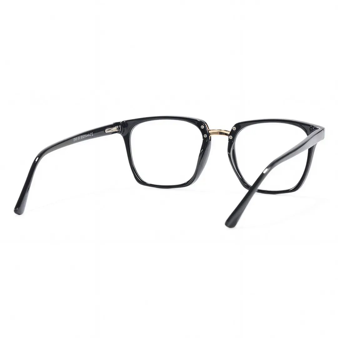 Back view of Frances square tr90 eyeglasses SR0232308 in black