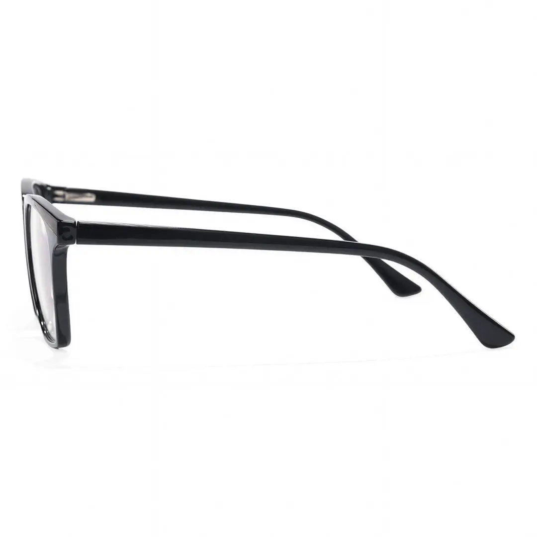 Side view of Frances square tr90 eyeglasses SR0232308 in black