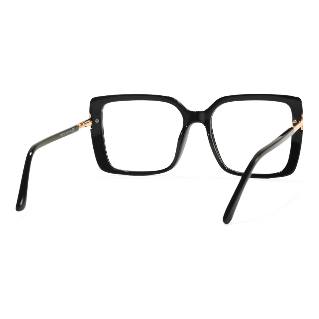 Back view of Clara square tr90 eyeglasses SR0292508 in black