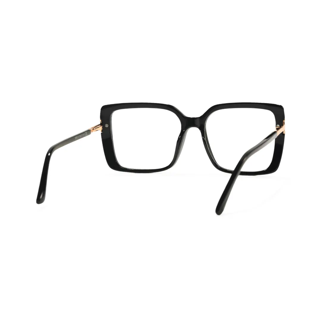 Back view of Clara square tr90 eyeglasses SR0292508 in black