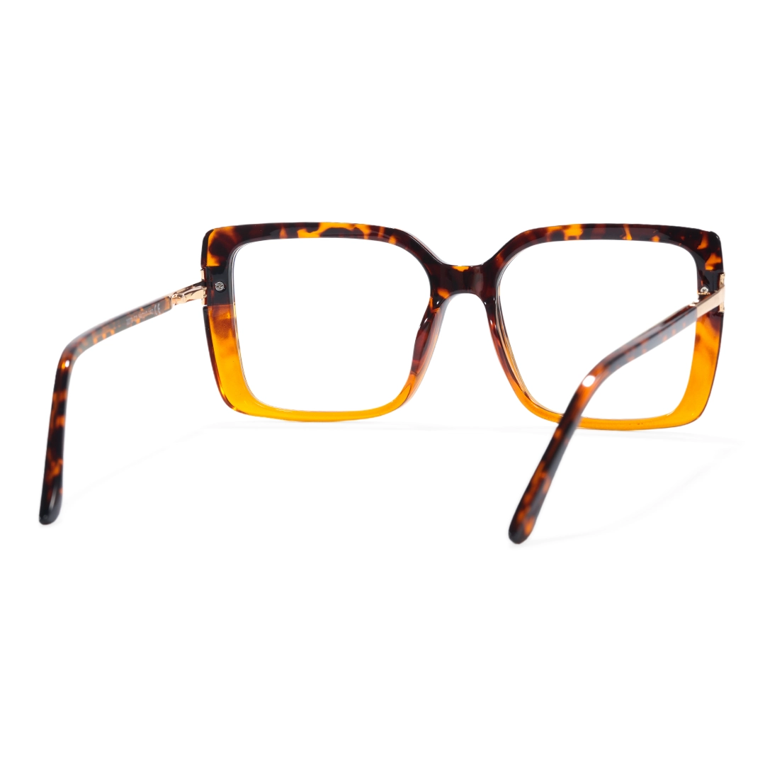 Back view of Clara square tr90 eyeglasses SR0292508 in tortoise