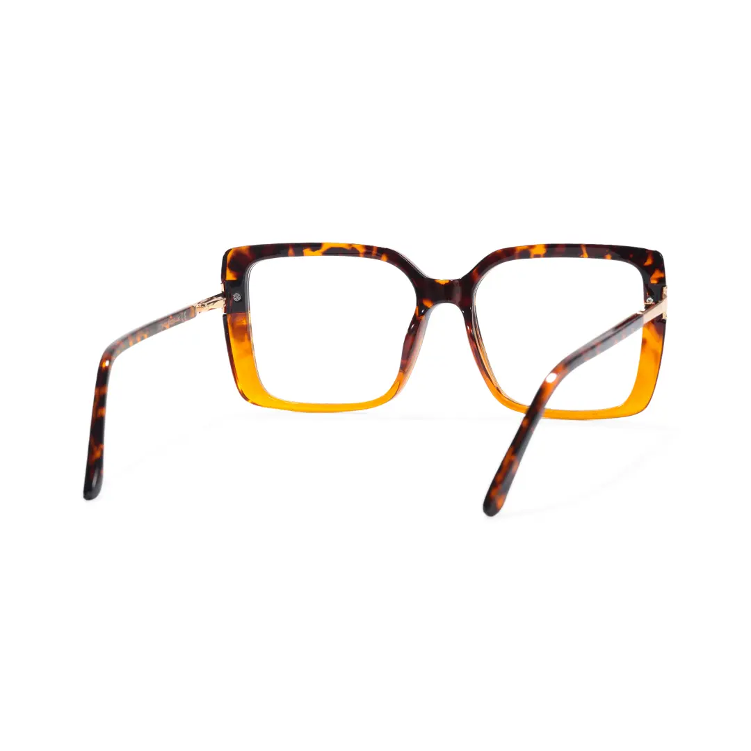 Back view of Clara square tr90 eyeglasses SR0292508 in tortoise