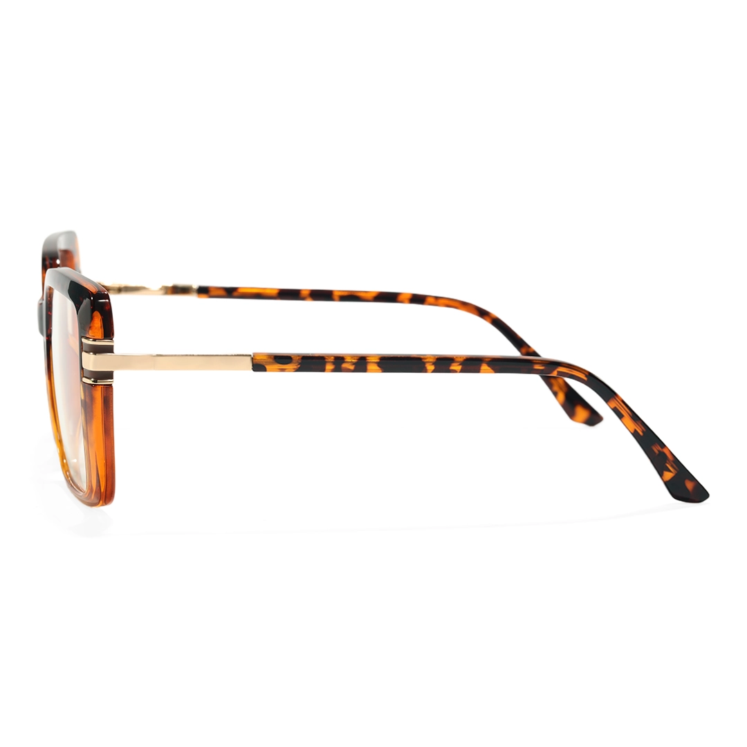 Side view of Clara square tr90 eyeglasses SR0292508 in tortoise