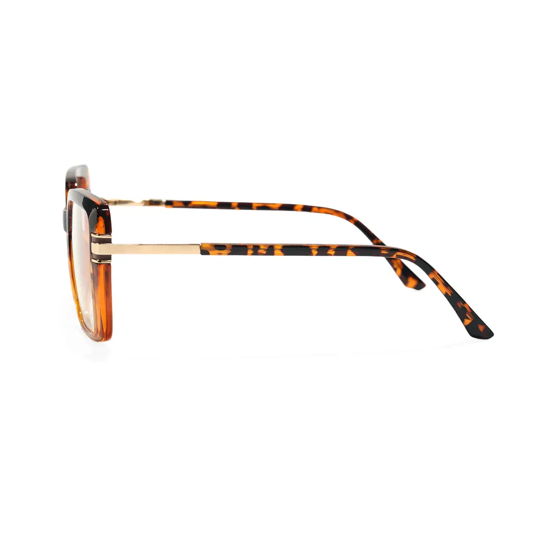 Side view of Clara square tr90 eyeglasses SR0292508 in tortoise