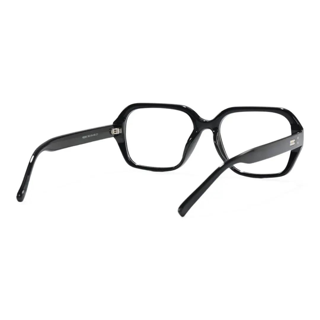 Back view of Cerise square tr90 eyeglasses SR0292509 in black