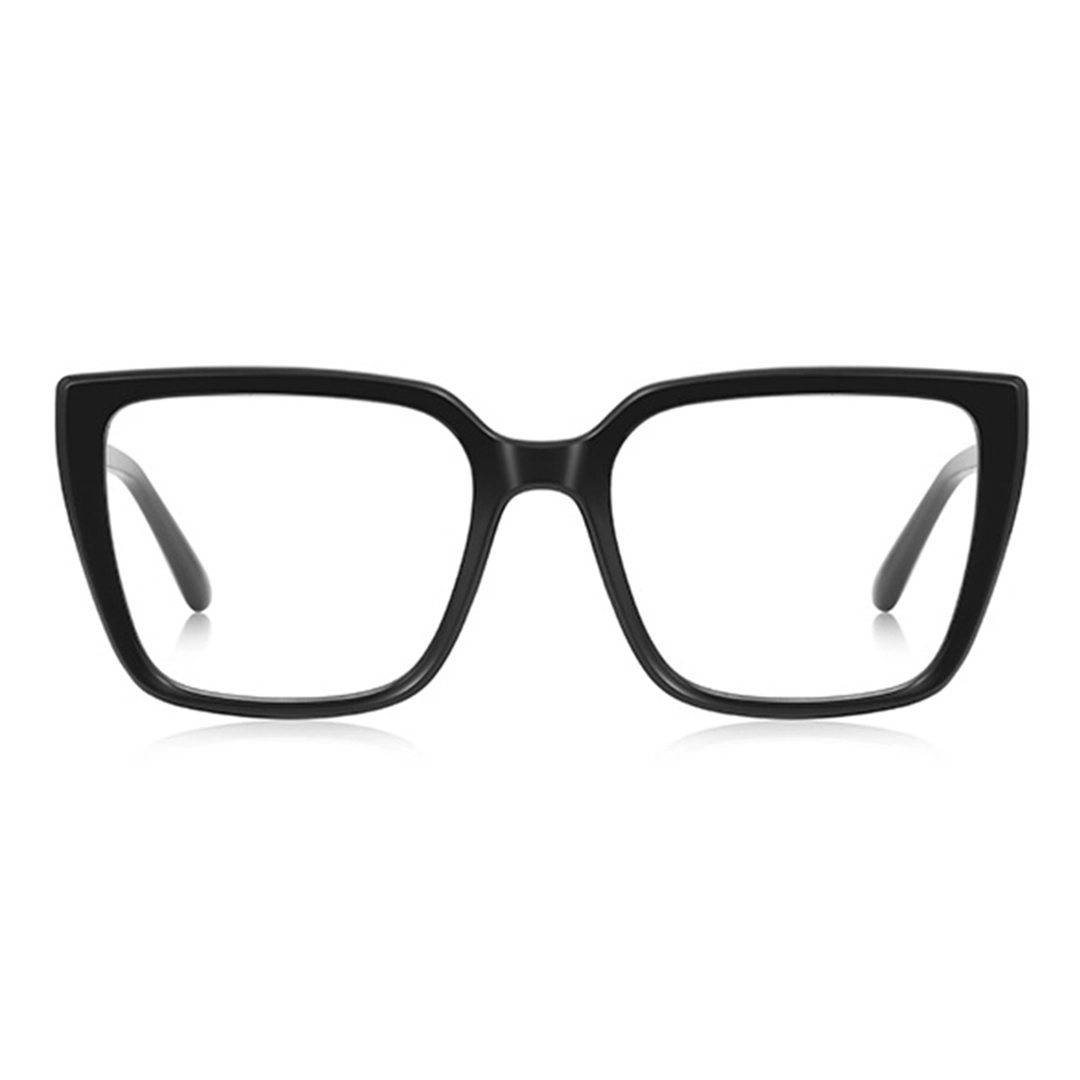 Front view of Selene square tr90 eyeglasses SR0312508 in black
