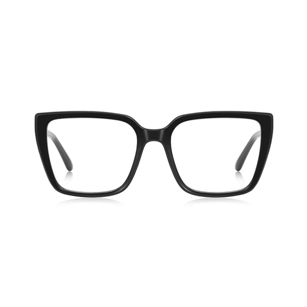 Front view of Selene square tr90 eyeglasses SR0312508 in black