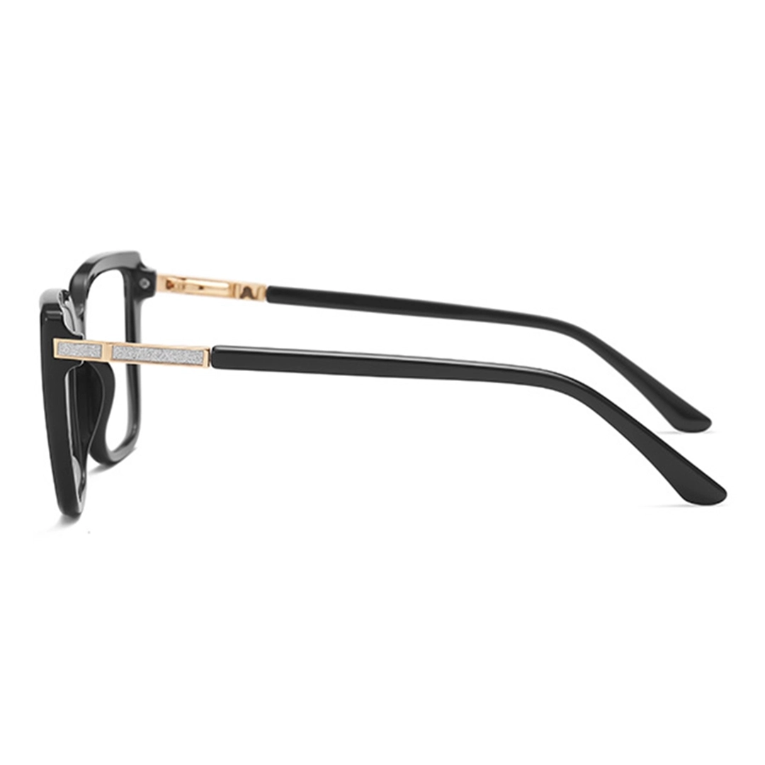 Side view of Selene square tr90 eyeglasses SR0312508 in black