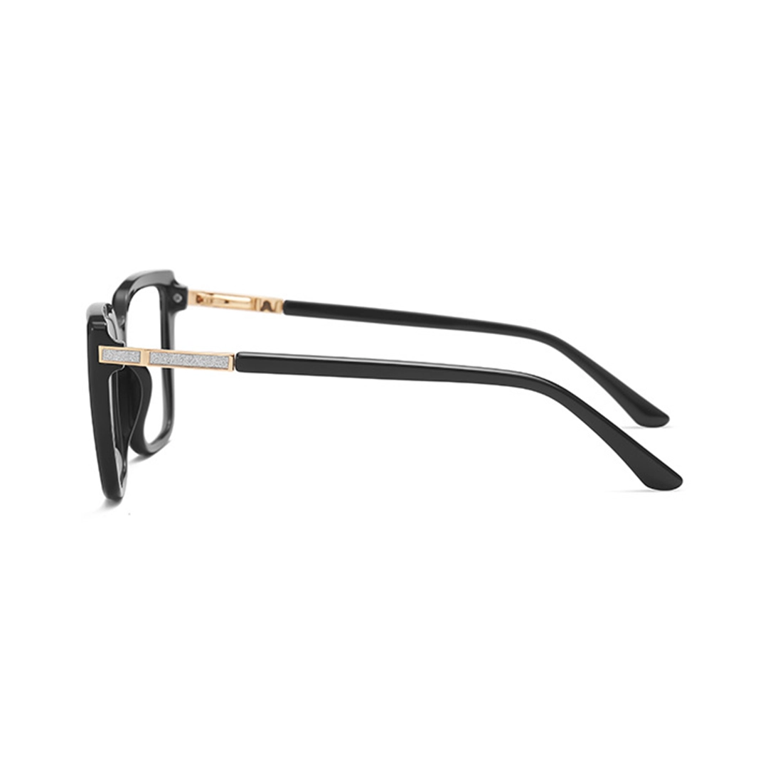 Side view of Selene square tr90 eyeglasses SR0312508 in black