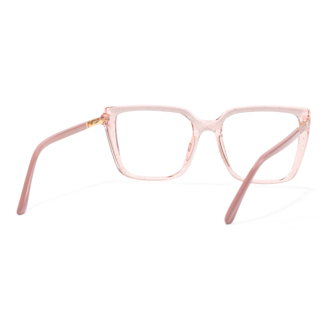 Back view of Selene square tr90 eyeglasses SR0312508 in pink