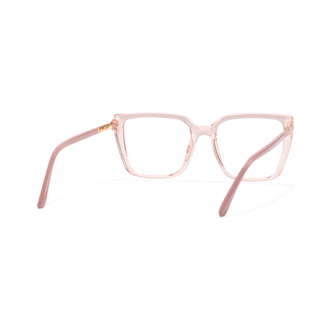 Back view of Selene square tr90 eyeglasses SR0312508 in pink