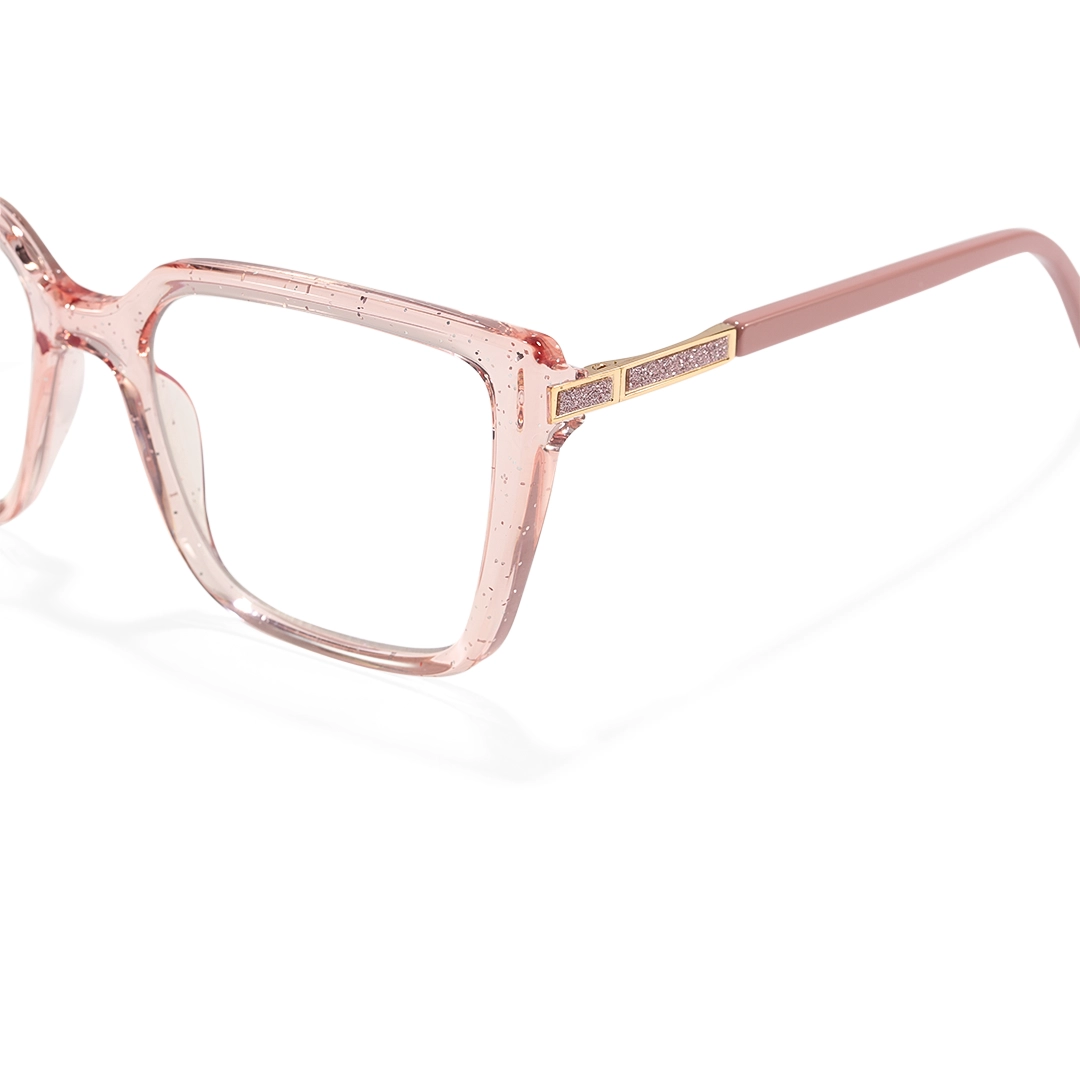 End piece detail of Selene square tr90 eyeglasses SR0312508 in pink