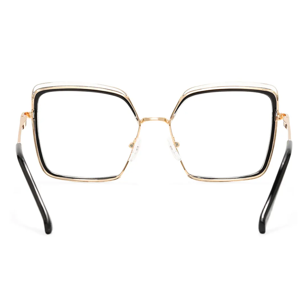 Back view of Bryn square tr90 eyeglasses SR0332503 in blackclear