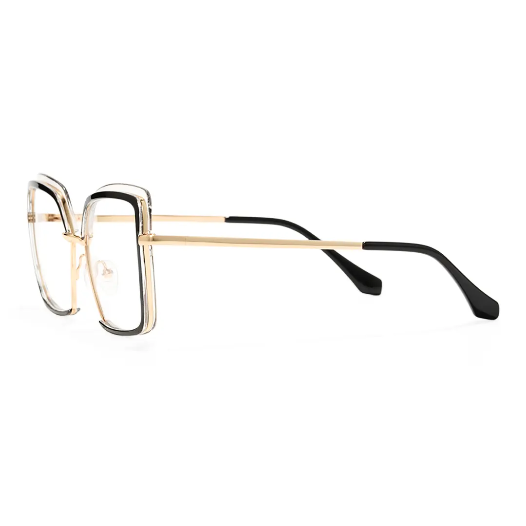 Side view of Bryn square tr90 eyeglasses SR0332503 in blackclear