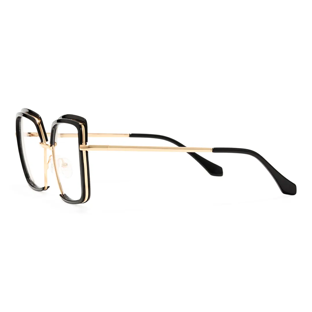 Side view of Bryn square tr90 eyeglasses SR0332503 in black
