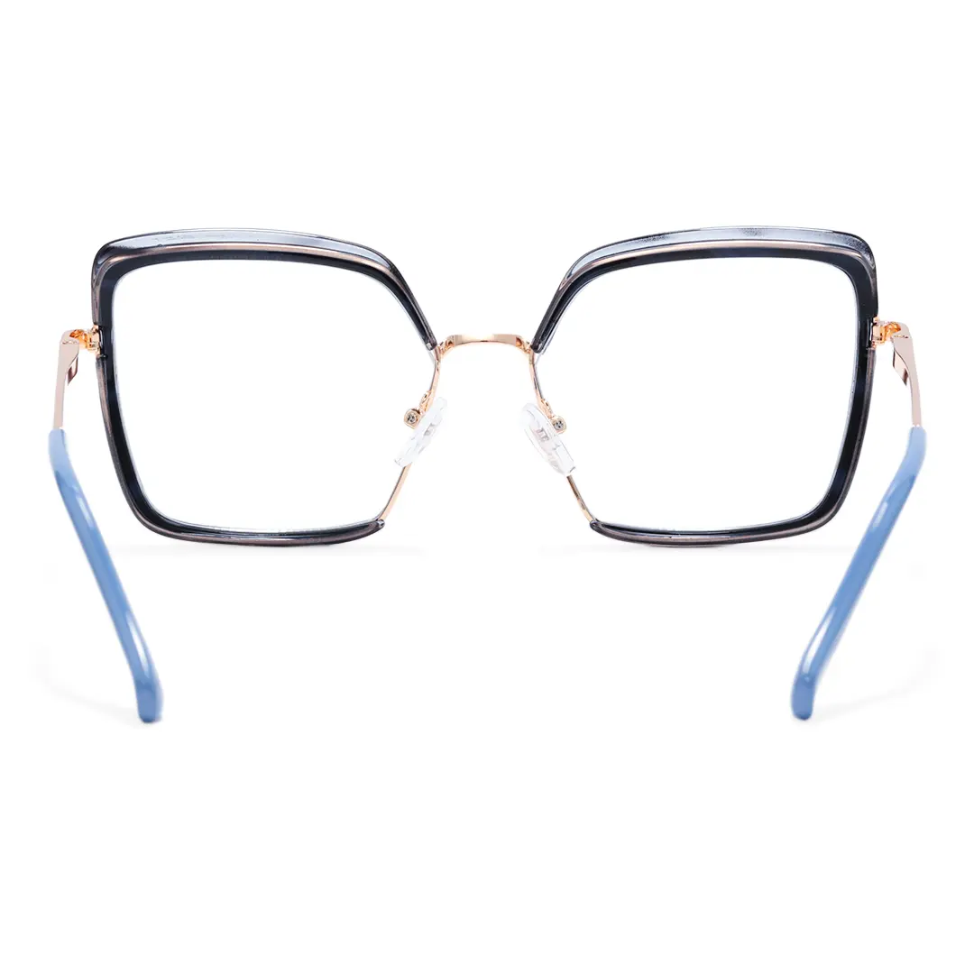 Back view of Bryn square tr90 eyeglasses SR0332503 in blue