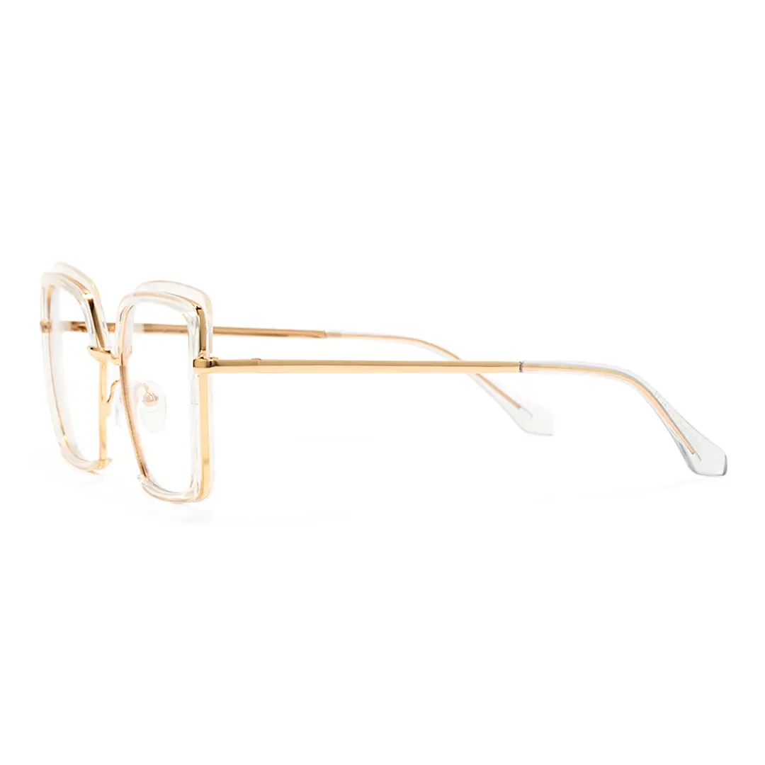 Side view of Bryn square tr90 eyeglasses SR0332503 in clear