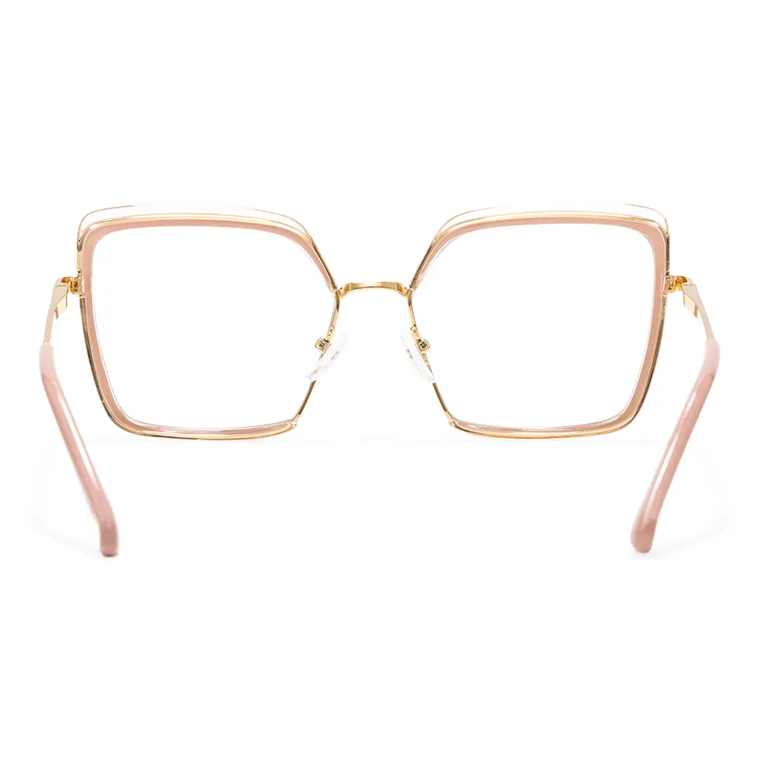 Back view of Bryn square tr90 eyeglasses SR0332503 in pink