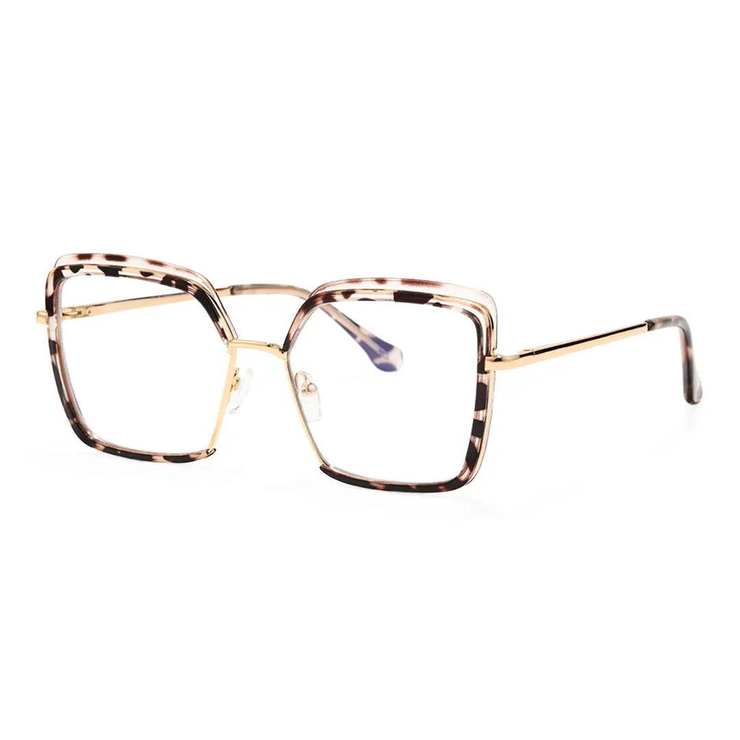 Angle view of Bryn square tr90 eyeglasses SR0332503 in tortoise