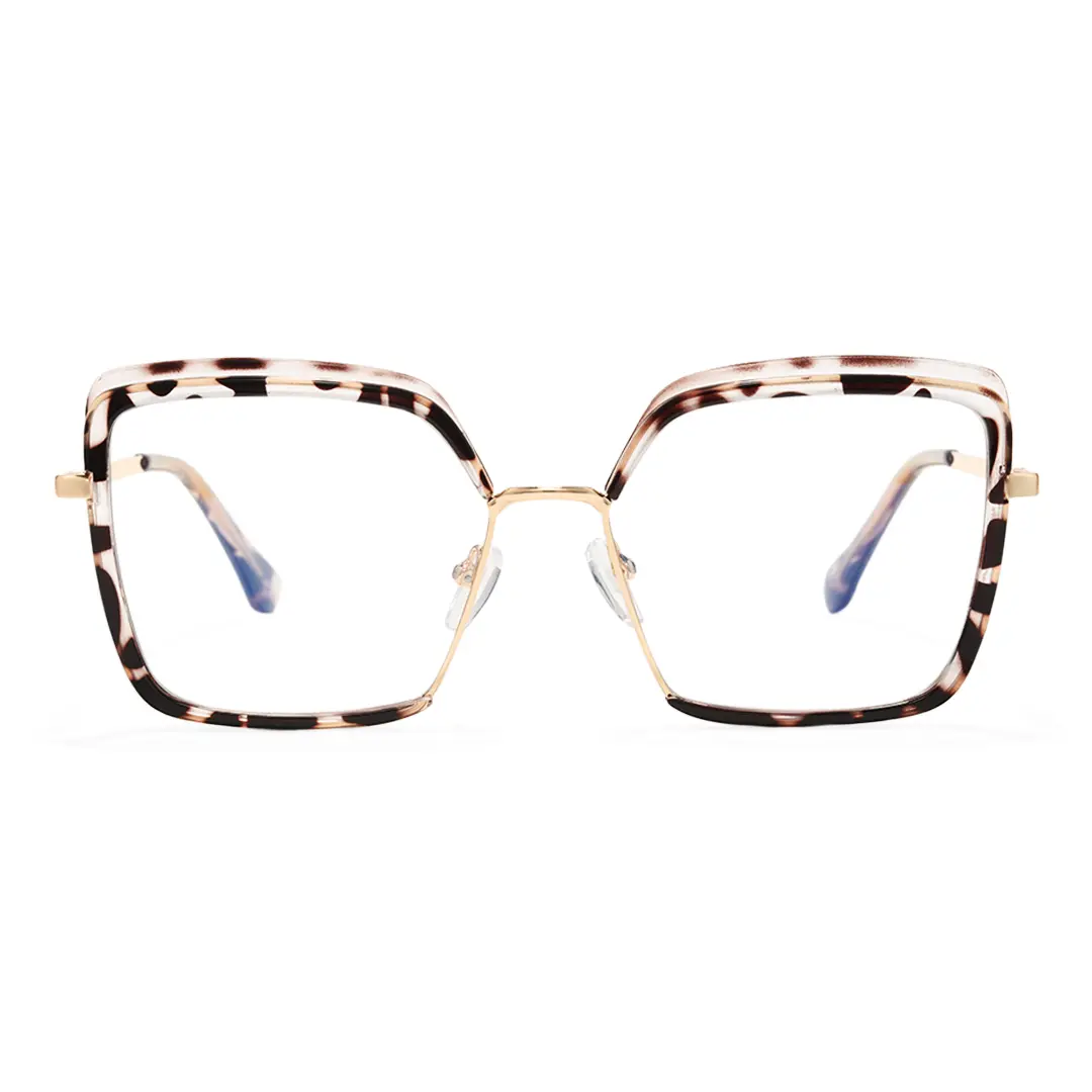 Front view of Bryn square tr90 eyeglasses SR0332503 in tortoise