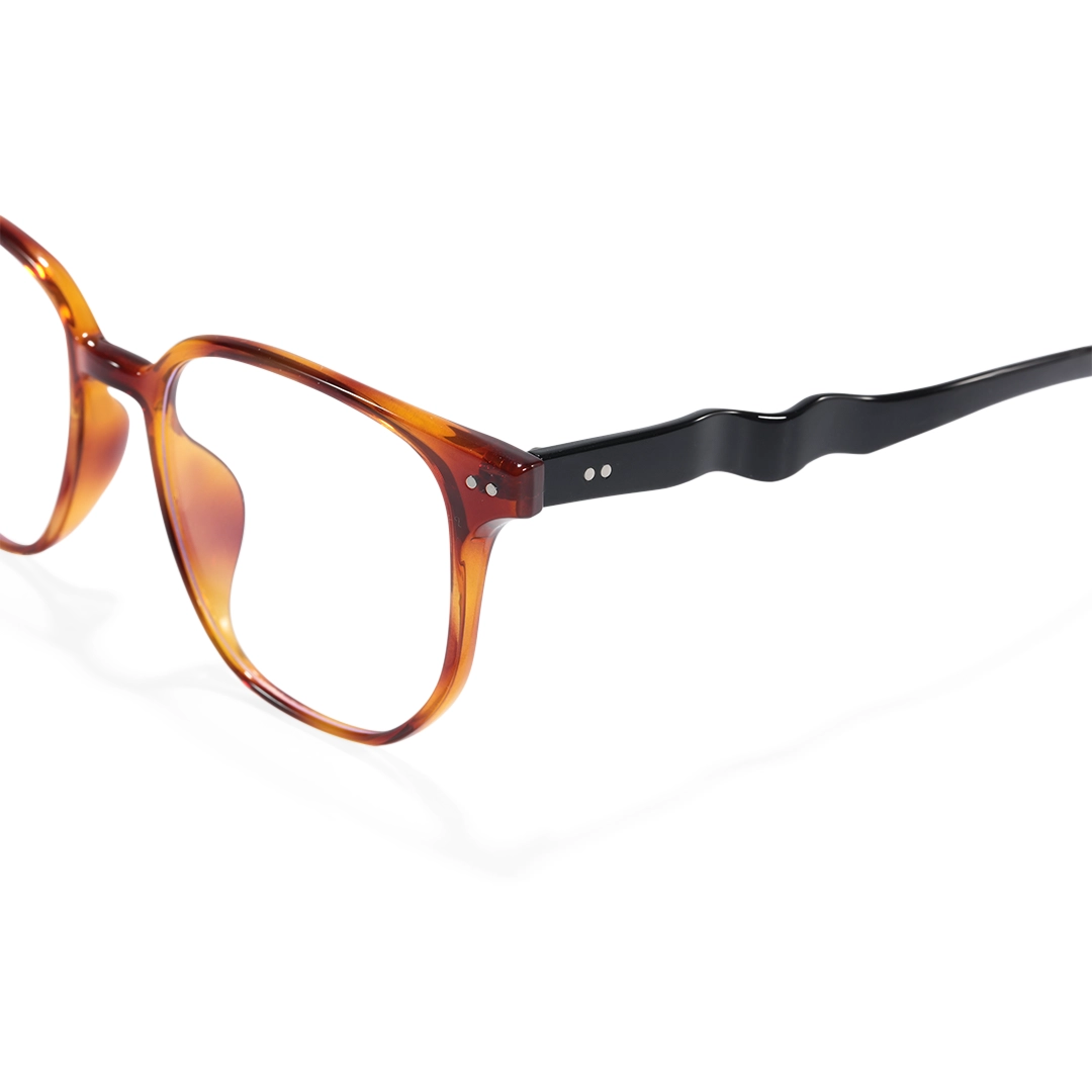End piece detail of Orion square tr90 eyeglasses SR0342509 in tortoise