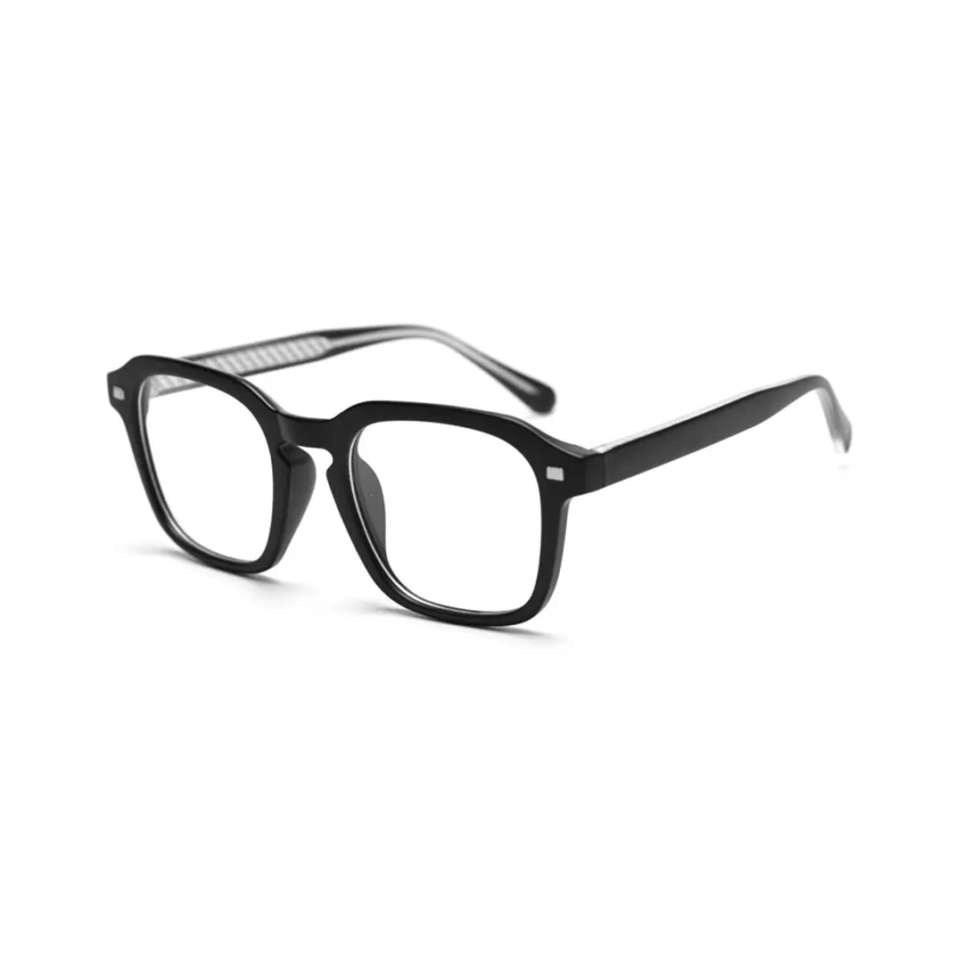 Angle view of Sable square tr90 eyeglasses SR0352509 in black