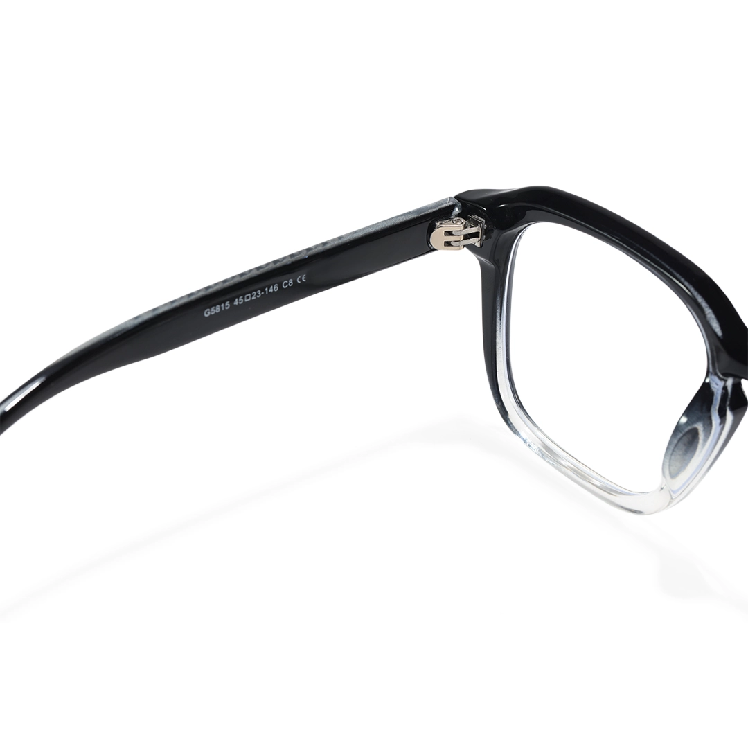Spring hinge detail of Sable square tr90 eyeglasses SR0352509 in two tone