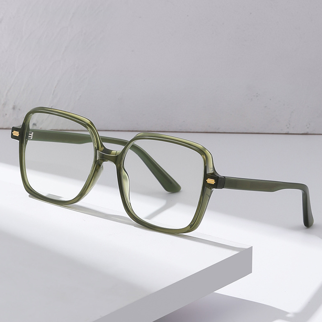 Scene view of Briseis square tr90 eyeglasses SR0362508 in green