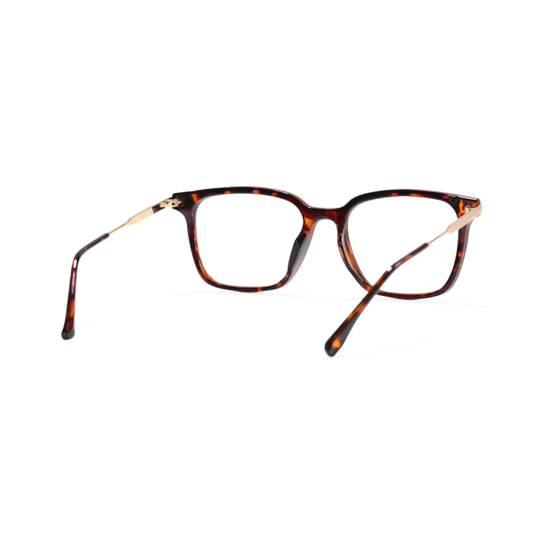 Back view of Niall square tr90 eyeglasses SR0362509 in tortoise