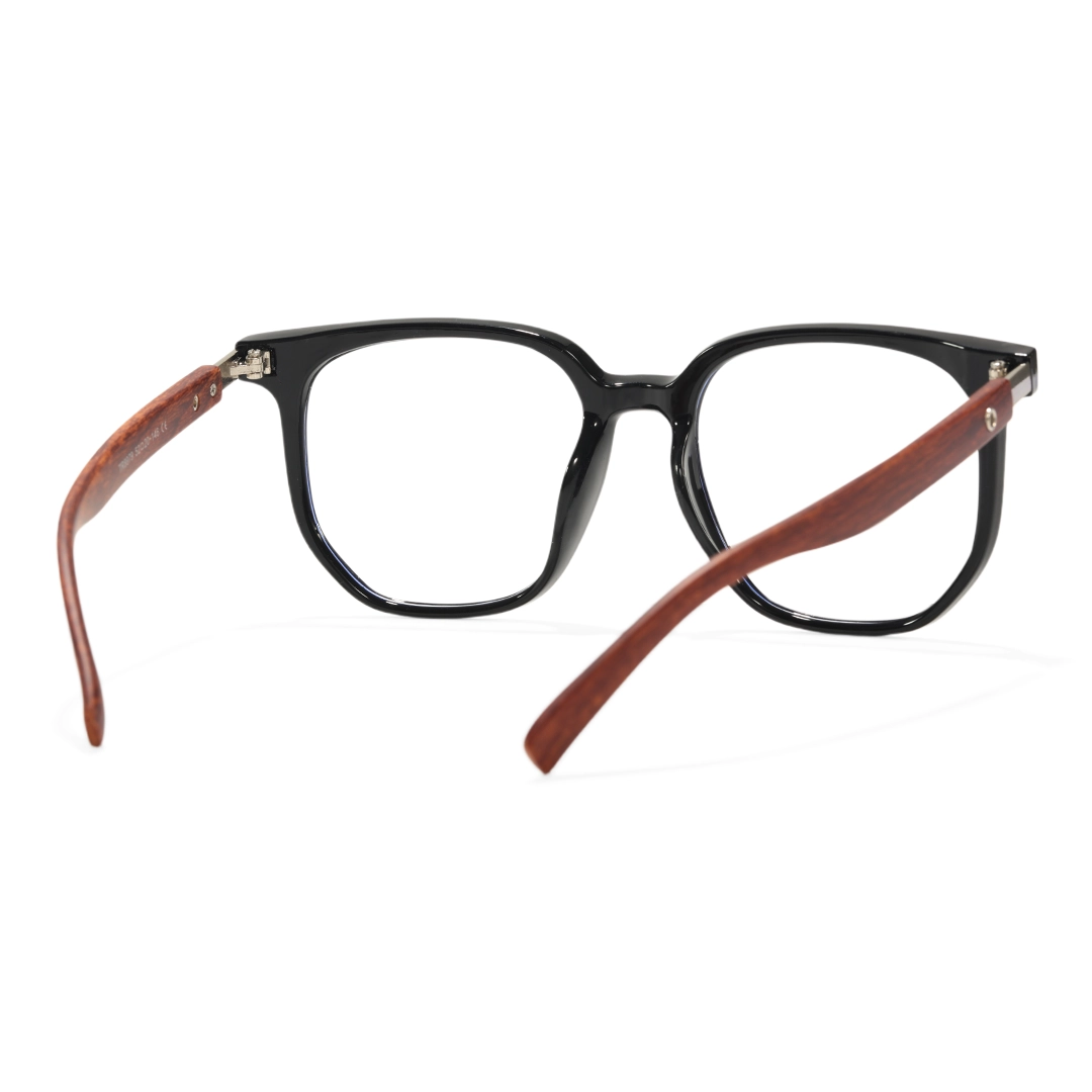 Back view of Arden square tr90 eyeglasses SR0432508 in black