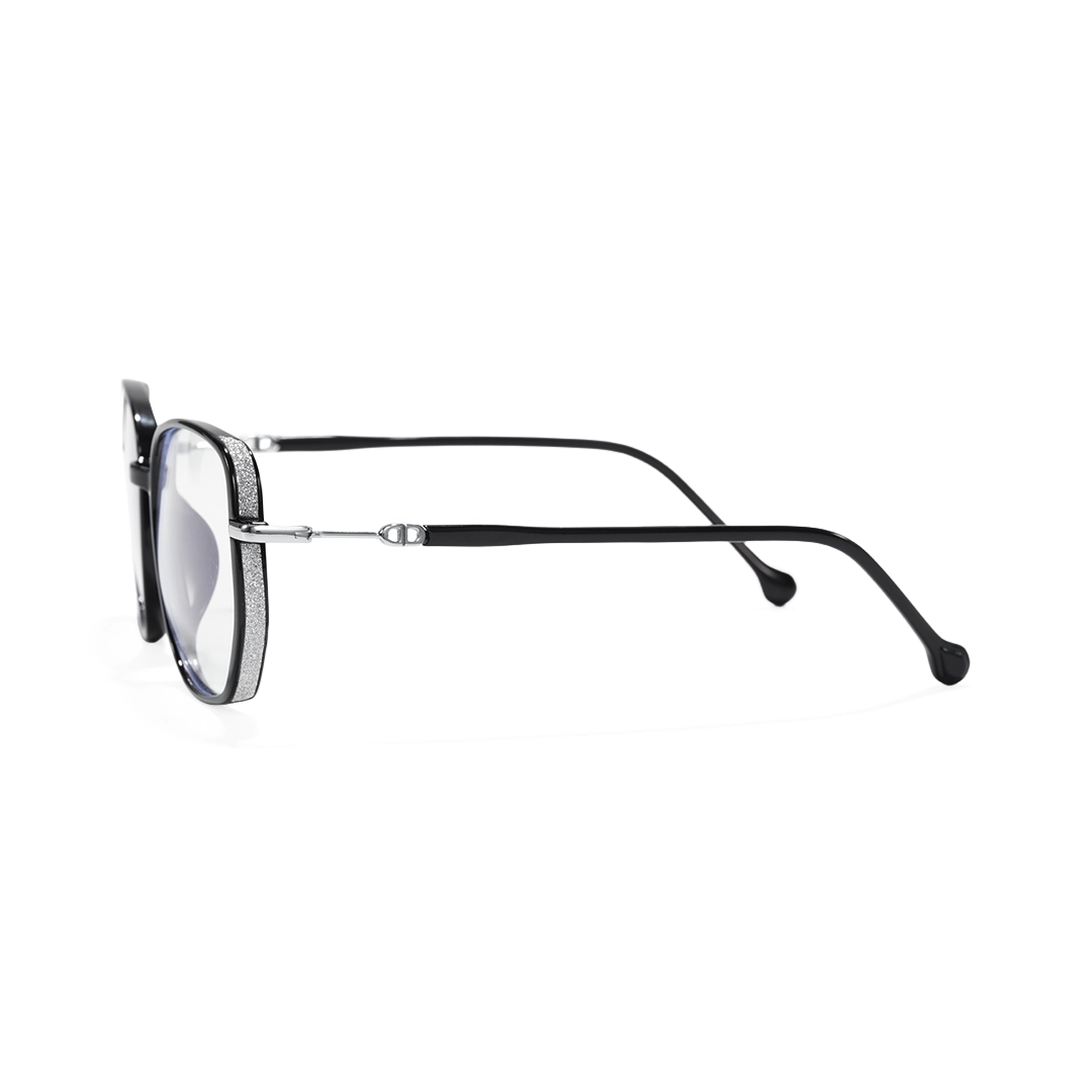 Side view of Leif square tr90 eyeglasses SR0992509 in black