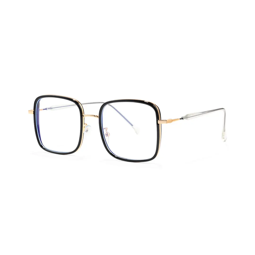 Angle view of Zara square tr90 eyeglasses SX0062504 in black