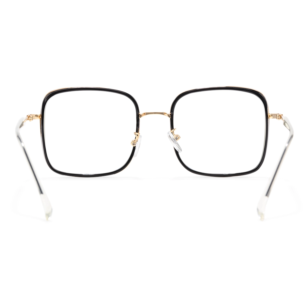 Back view of Zara vintage square tr90 eyeglasses SX0062504 in black