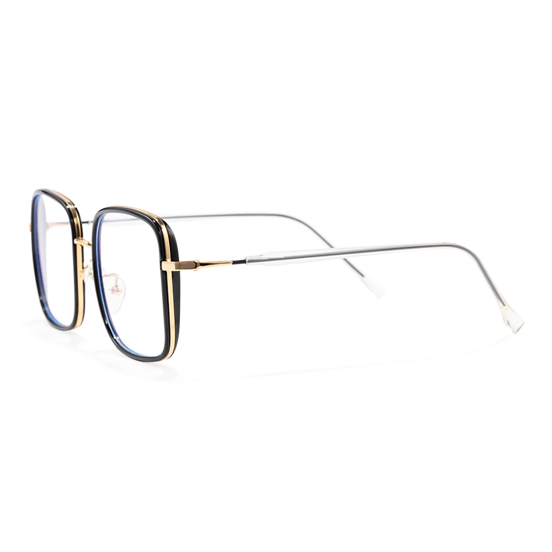 Side view of Zara vintage square tr90 eyeglasses SX0062504 in black