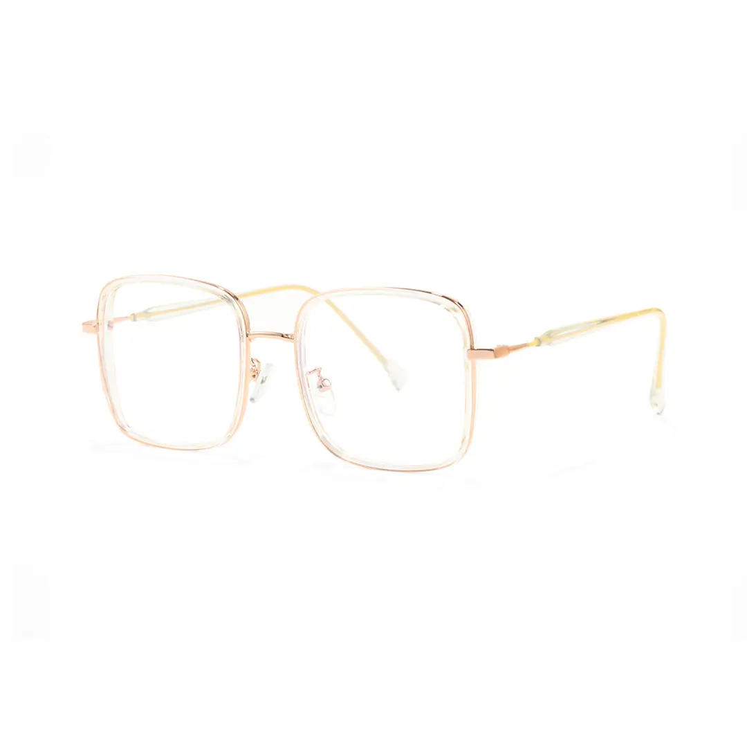 Angle view of Zara square tr90 eyeglasses SX0062504 in clear
