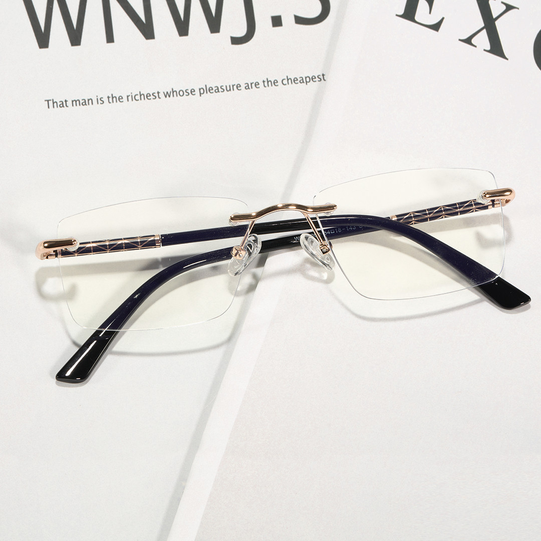 Scene view of Giles rectangle tr90 eyeglasses SX0152507 in black